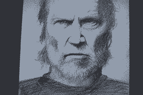 Image pixelisée : Dessin complet de Jeff Bridges
